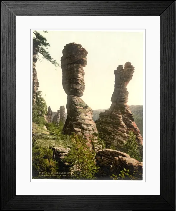 Framed Print : Hercules Pillar, Bad Schweizermuhle, Saxony, Germany Framed Print : Hercules Pillar, Bad Schweizermuhle, Saxony, Germany