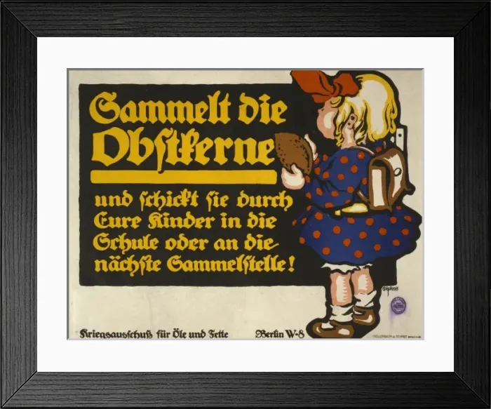 Framed Print : Sammelt die Obstkerne Framed Print : Sammelt die Obstkerne