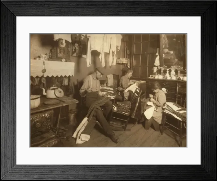 Framed Print : 11: 30 AM Jennie Rizzandi, 9 year old girl, helping mother an Framed Print : 11: 30 AM Jennie Rizzandi, 9 year old girl, helping mother an