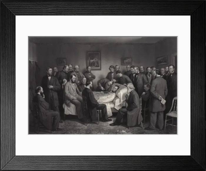 Framed Print : Death of Lincoln