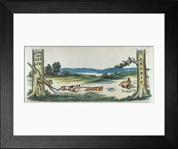 Framed Print : Live and let live - grab it Framed Print : Live and let live - grab it