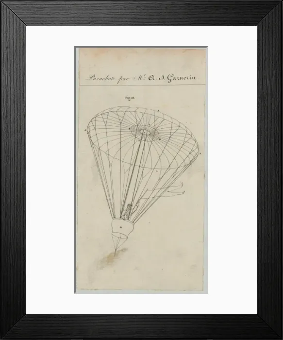 Framed Print : Parachute par Mr. AJ Garnerin Framed Print : Parachute par Mr. AJ Garnerin