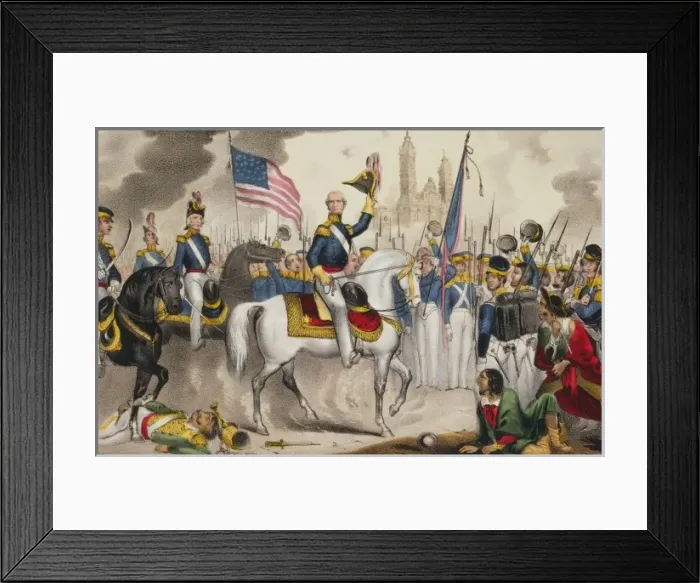 Framed Print : Genl. Scotts grand entry into the city of Mexico, Sept. 14t Framed Print : Genl. Scotts grand entry into the city of Mexico, Sept. 14t