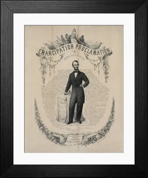 Framed Print : Emancipation Proclamation Framed Print : Emancipation Proclamation