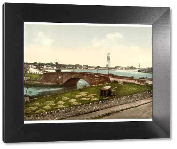 Dungarven Bridge and Harbor (i. e. Dungarvan). County Waterfo