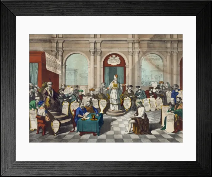 Framed Print : The trial and sentence of Christ Framed Print : The trial and sentence of Christ