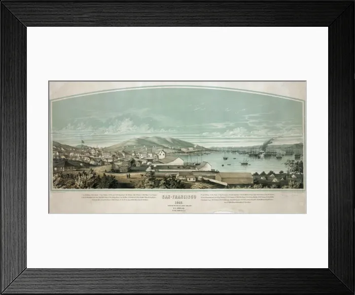 Framed Print : San-Francisco, 1849 Framed Print : San-Francisco, 1849