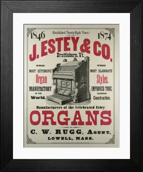 Framed Print : J. Estey & Co Framed Print : J. Estey & Co