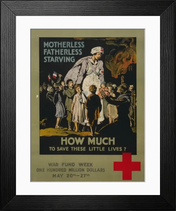 Framed Print : Motherless, fatherless, starving - How much to save these li Framed Print : Motherless, fatherless, starving - How much to save these li