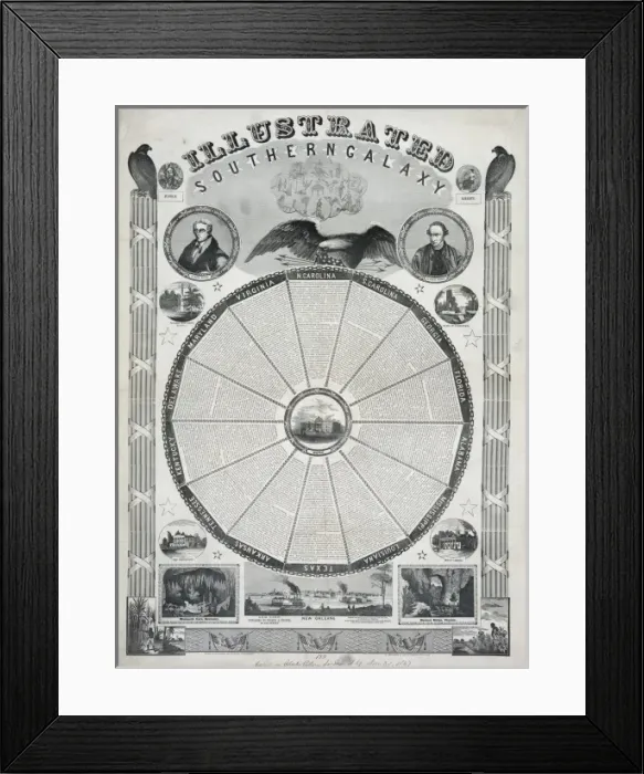 Framed Print : Illustrated southern galaxy Framed Print : Illustrated southern galaxy