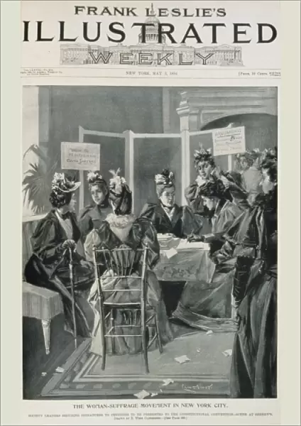 The woman-suffrage movement in New York City society leaders