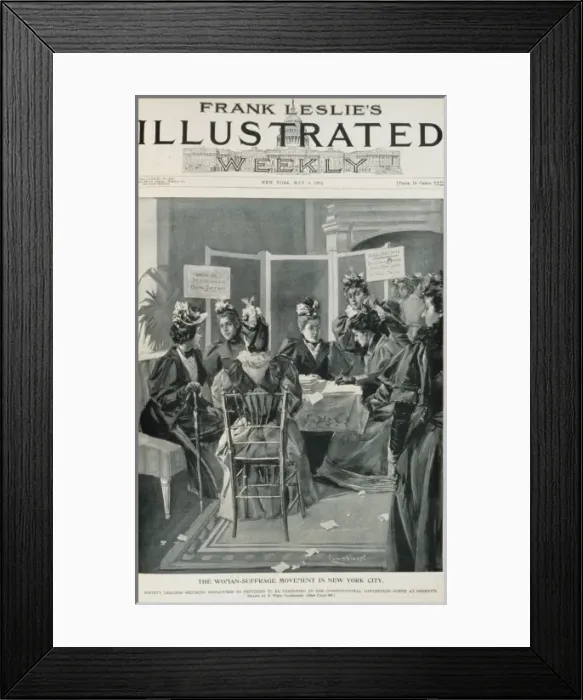 Framed Print : The woman-suffrage movement in New York City society leaders Framed Print : The woman-suffrage movement in New York City society leaders