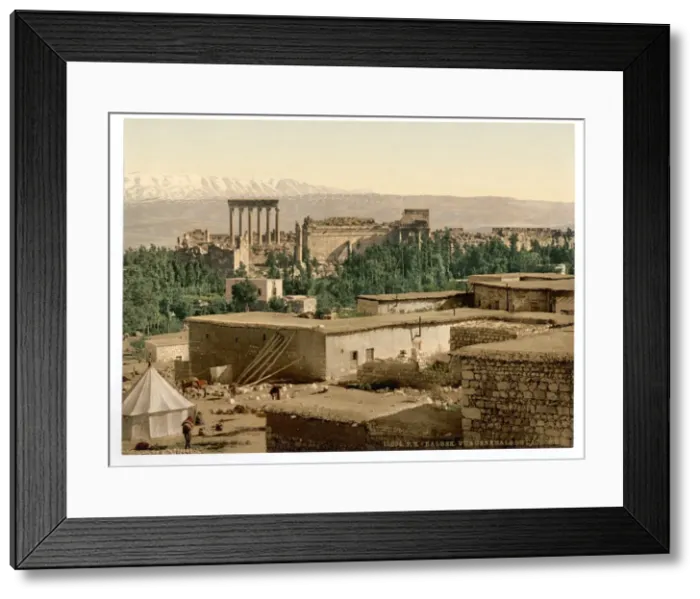 Framed Print : The Acropolis, Baalbek, Holy Land, (i. e. Balabakk, Lebanon) Framed Print : The Acropolis, Baalbek, Holy Land, (i. e. Balabakk, Lebanon)