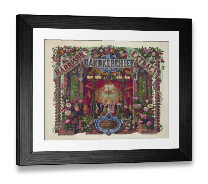 Framed Print : Harrisons handkerchief extracts Framed Print : Harrisons handkerchief extracts