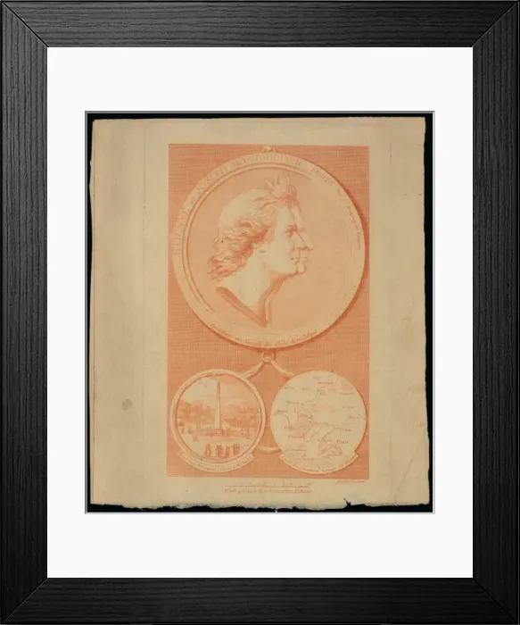 Framed Print : Etienne et Joseph Montgolfier, freres. Nes e Annonay en Viva Framed Print : Etienne et Joseph Montgolfier, freres. Nes e Annonay en Viva