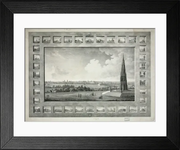 Framed Print : Ansicht Berlin s Framed Print : Ansicht Berlin s