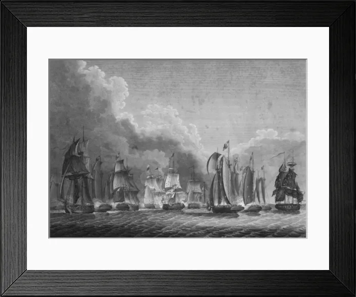 Framed Print : Battle on Lake Erie. Second view Framed Print : Battle on Lake Erie. Second view