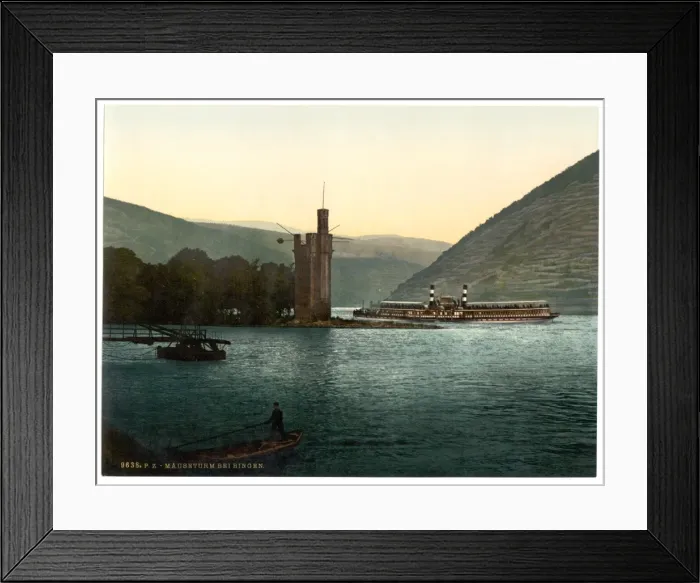 Framed Print : The Mouse Tower, Bingen, the Rhine, Germany Framed Print : The Mouse Tower, Bingen, the Rhine, Germany