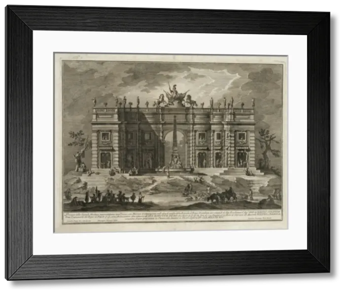 Framed Print : Piazza con Mercato Framed Print : Piazza con Mercato