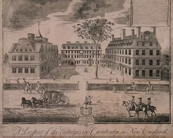 A prospect of the colledges in Cambridge in New England