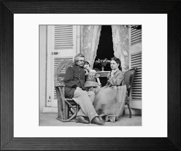 Framed Print : Richmond, Virginia. Gen. Edward OC Ord, wife and child at th Framed Print : Richmond, Virginia. Gen. Edward OC Ord, wife and child at th
