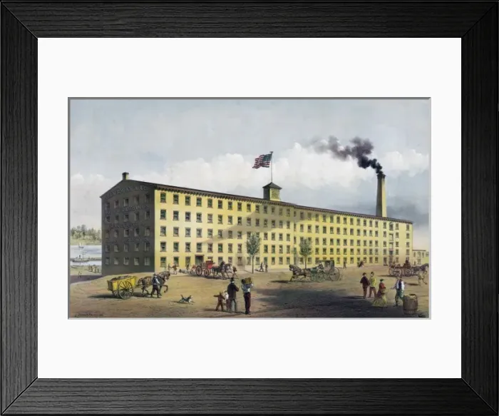 Framed Print : Janeway & Co. paper hangings manufactory, New Brunswick, N Framed Print : Janeway & Co. paper hangings manufactory, New Brunswick, N