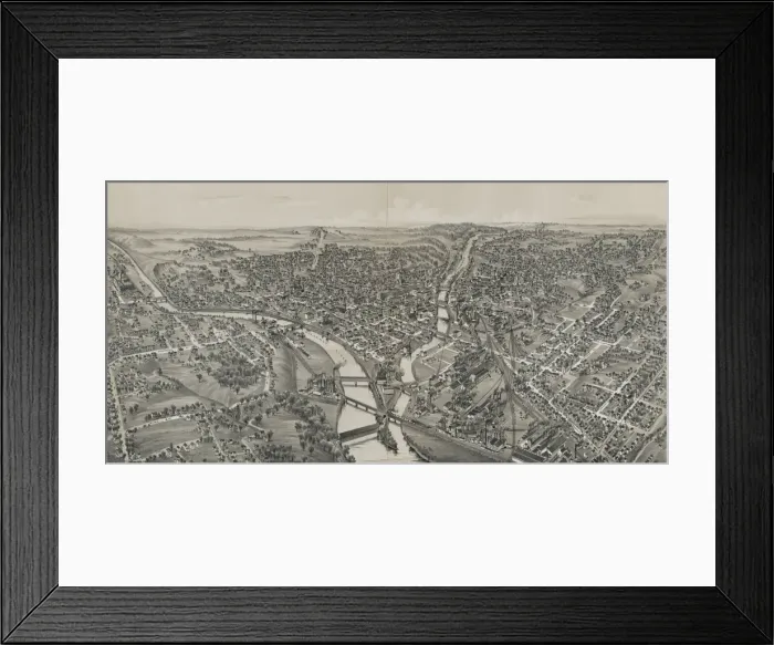 Framed Print : New Castle, Pennsylvania, 1896 Framed Print : New Castle, Pennsylvania, 1896