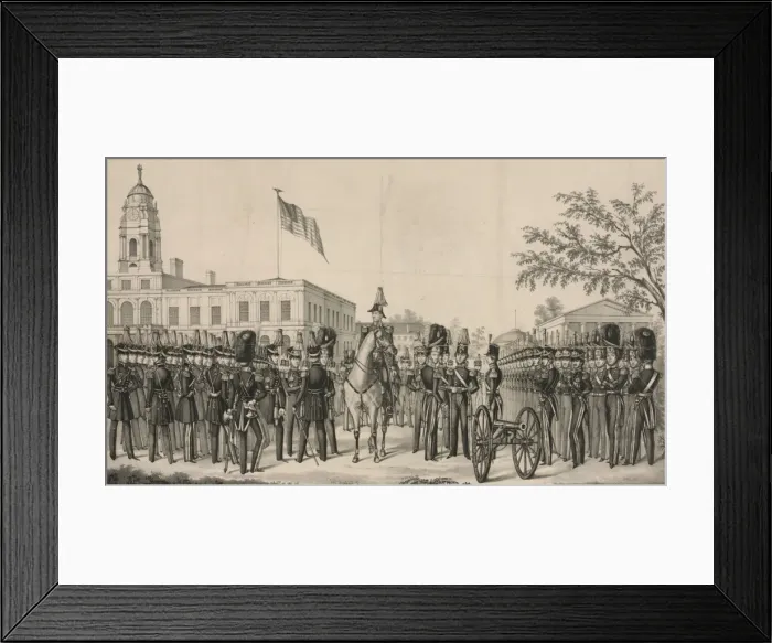 Framed Print : 38th regiment Jefferson guards. New York State artillery Framed Print : 38th regiment Jefferson guards. New York State artillery