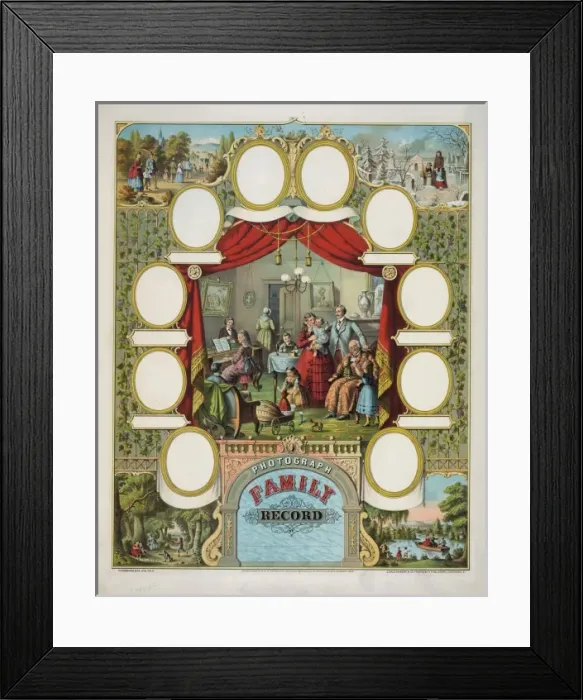 Framed Print : Photograph. Family. Record Framed Print : Photograph. Family. Record
