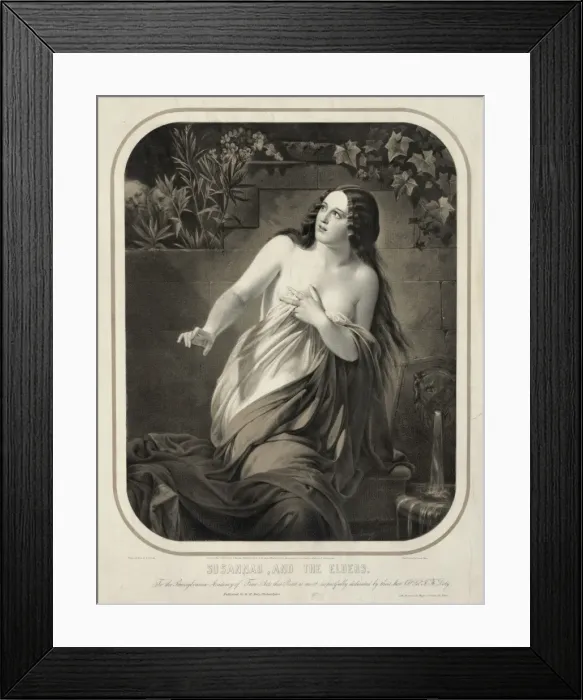 Framed Print : Susannah, and the elders Framed Print : Susannah, and the elders