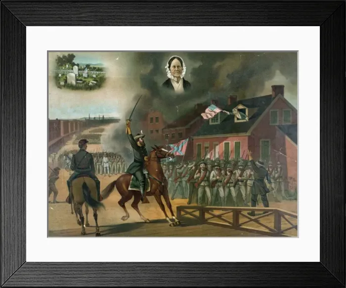Framed Print : Barbara Frietchie Framed Print : Barbara Frietchie