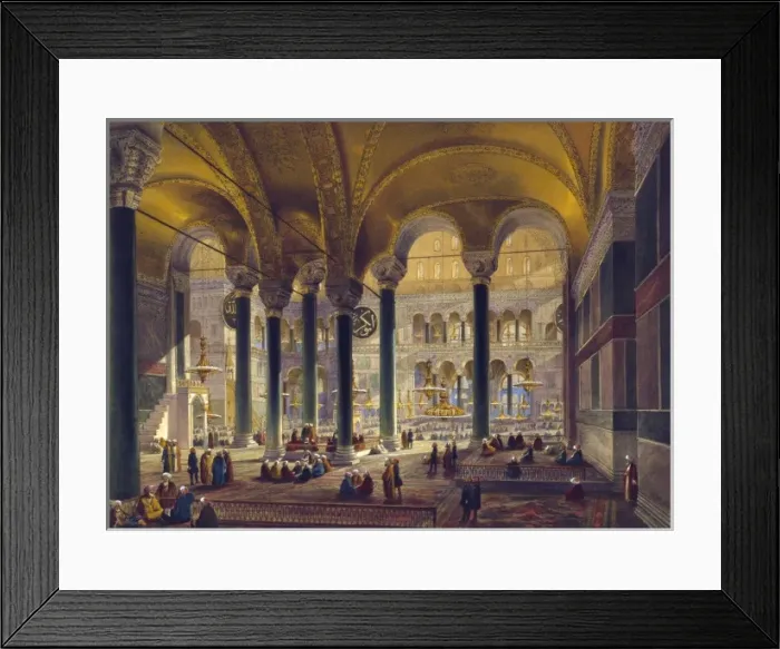 Framed Print : Vue centrale de la nef du nord Framed Print : Vue centrale de la nef du nord