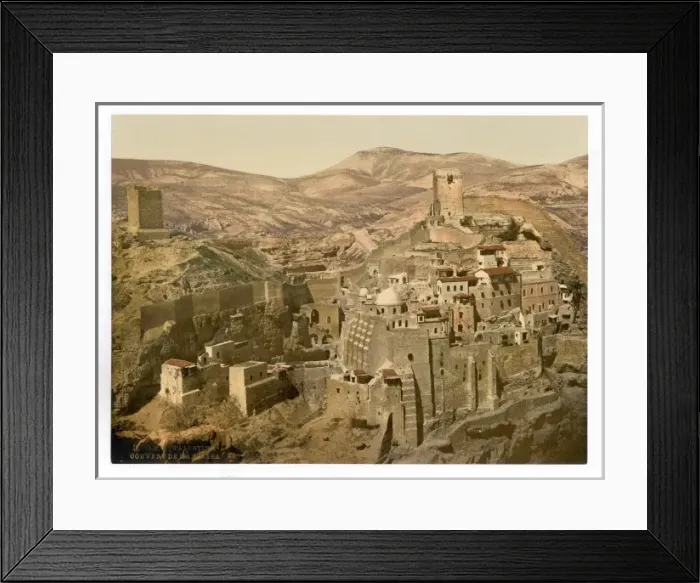 Framed Print : The convent, Mar-Saba, Holy Land, (i. e. West Bank) Framed Print : The convent, Mar-Saba, Holy Land, (i. e. West Bank)
