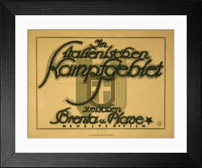 Framed Print : Im italienischen Kampfgebiet zwischen Brenta u. Piave: Neues Framed Print : Im italienischen Kampfgebiet zwischen Brenta u. Piave: Neues