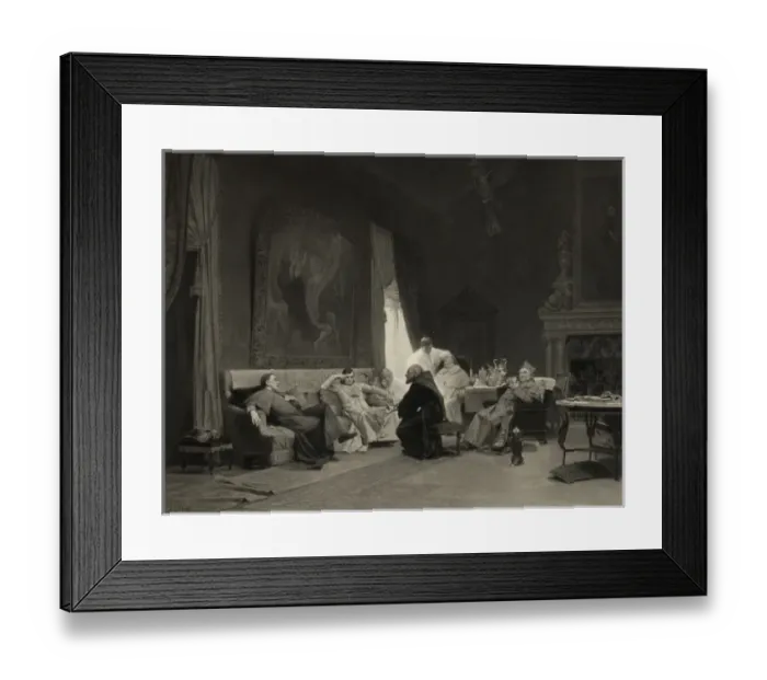 Framed Print : Le recit du missionnaire Framed Print : Le recit du missionnaire