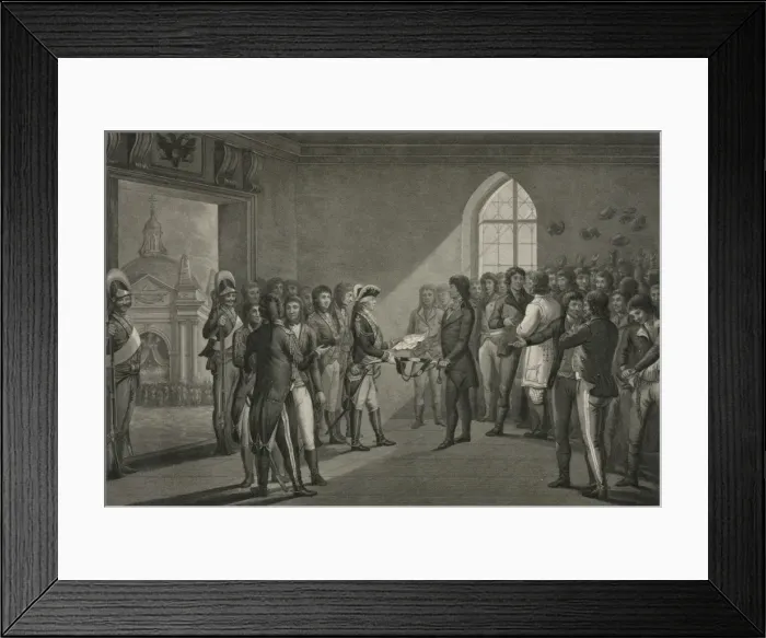 Framed Print : Kosciusko and the Polish nobles obtaining their liberty by t Framed Print : Kosciusko and the Polish nobles obtaining their liberty by t