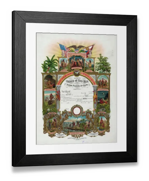 Framed Print : Order of Red Men Framed Print : Order of Red Men