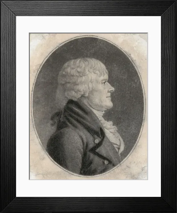 Framed Print : Thomas Jefferson, head-and-shoulders portrait, right profile Framed Print : Thomas Jefferson, head-and-shoulders portrait, right profile