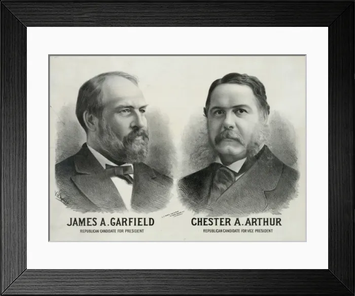 Framed Print : James A. Garfield Republican candidate for president - Ches Framed Print : James A. Garfield Republican candidate for president - Ches