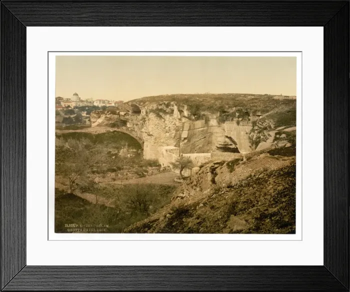 Framed Print : Jeremiahs grotto, Jerusalem, Holy Land, (i. e. Israel) Framed Print : Jeremiahs grotto, Jerusalem, Holy Land, (i. e. Israel)