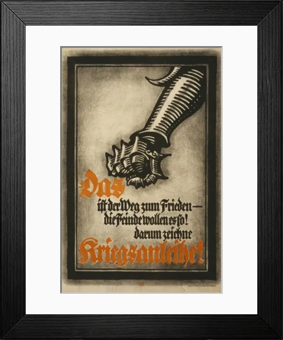 Framed Print : Das ist der Weg zum Frieden - die Feinde wollen es so! Darum Framed Print : Das ist der Weg zum Frieden - die Feinde wollen es so! Darum