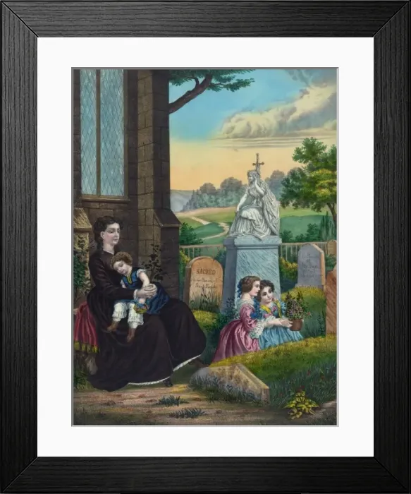 Framed Print : Fathers grave Framed Print : Fathers grave