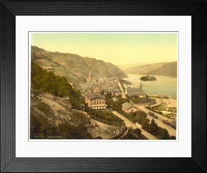 Framed Print : General view, Bacharach, the Rhine, Germany Framed Print : General view, Bacharach, the Rhine, Germany