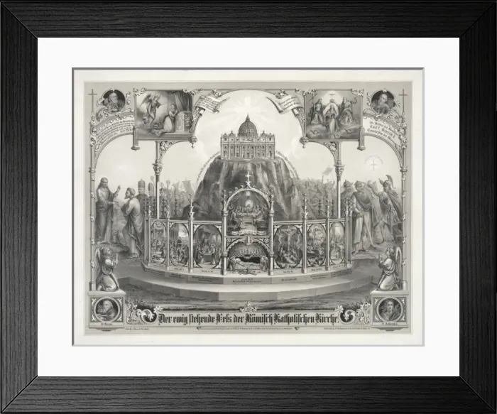 Framed Print : The eternal standing rock of the Roman Catholic Church Framed Print : The eternal standing rock of the Roman Catholic Church