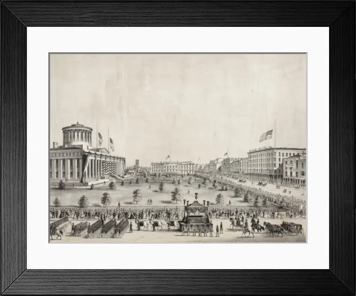 Framed Print : Funeral obsequies of the late Pres t A. Lincoln, Columbus, O Framed Print : Funeral obsequies of the late Pres t A. Lincoln, Columbus, O