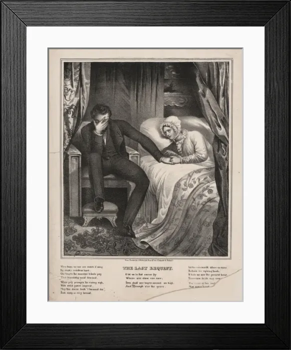 Framed Print : The last request Framed Print : The last request