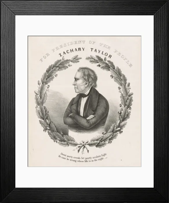 Framed Print : For president of the people, Zachary Taylor Framed Print : For president of the people, Zachary Taylor