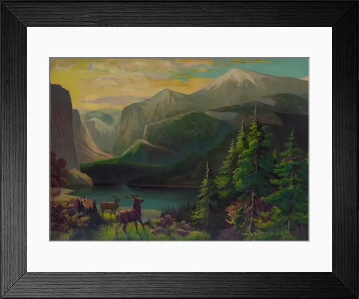 Framed Print : In the Yellowstone Valley Framed Print : In the Yellowstone Valley