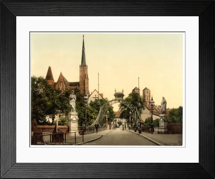 Framed Print : Church Bridge, Breslau, Silesia, Germany (i. e. Wroclaw, Pol