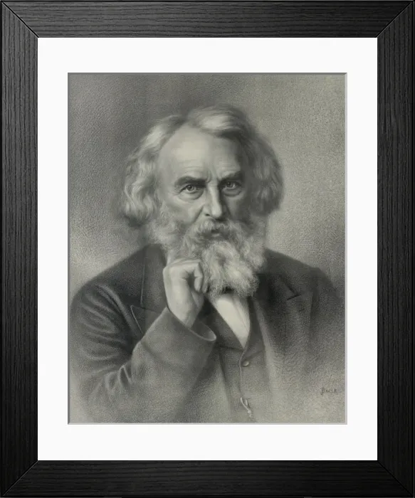 Framed Print : Henry W. Longfellow Framed Print : Henry W. Longfellow